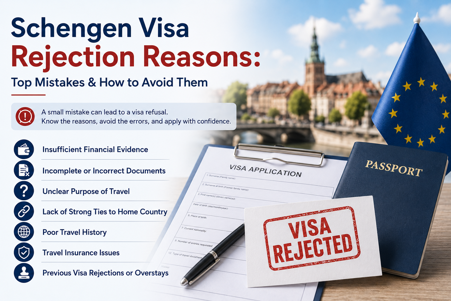Schengen Visa Rejection Reasons: Top Mistakes & How to Avoid Them